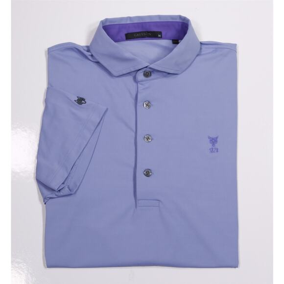 Greyson Rockaway Hunting Club Golf Light Blue Performance Polo Shirt Mens Medium - Picture 1 of 7